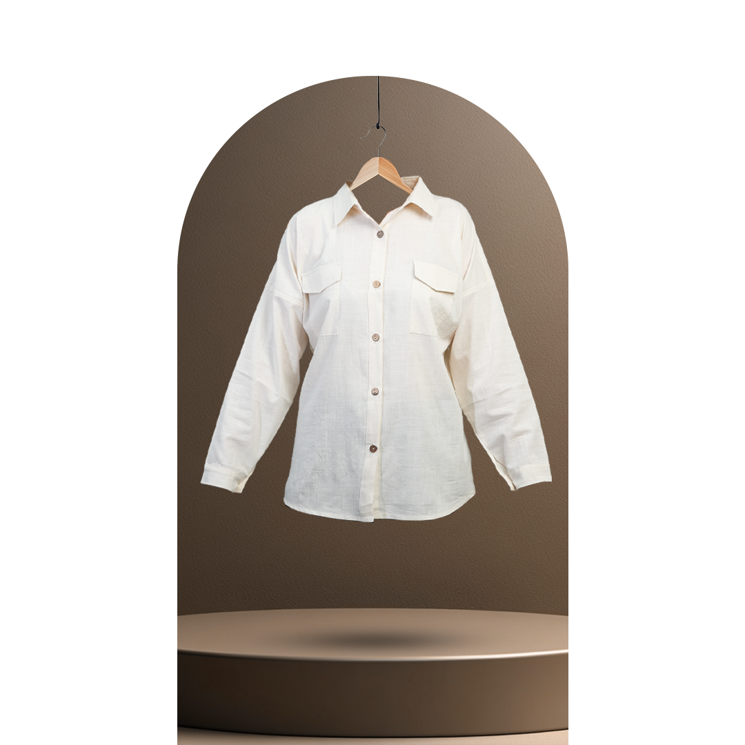 تصویر پیراهن زنانه کالکشن شیدا رنگ سفید 