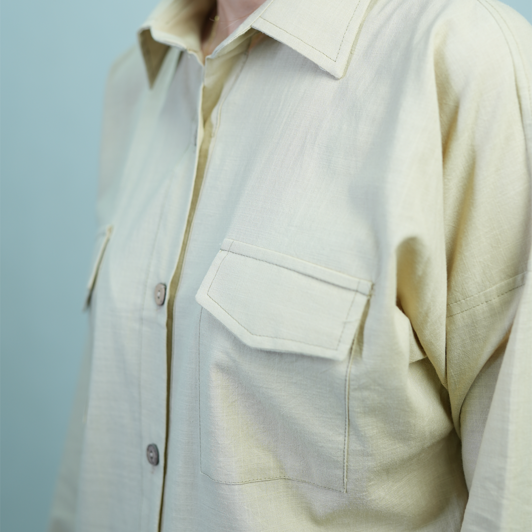 تصویر پیراهن زنانه کالکشن شیدا رنگ سبز پاستلی 